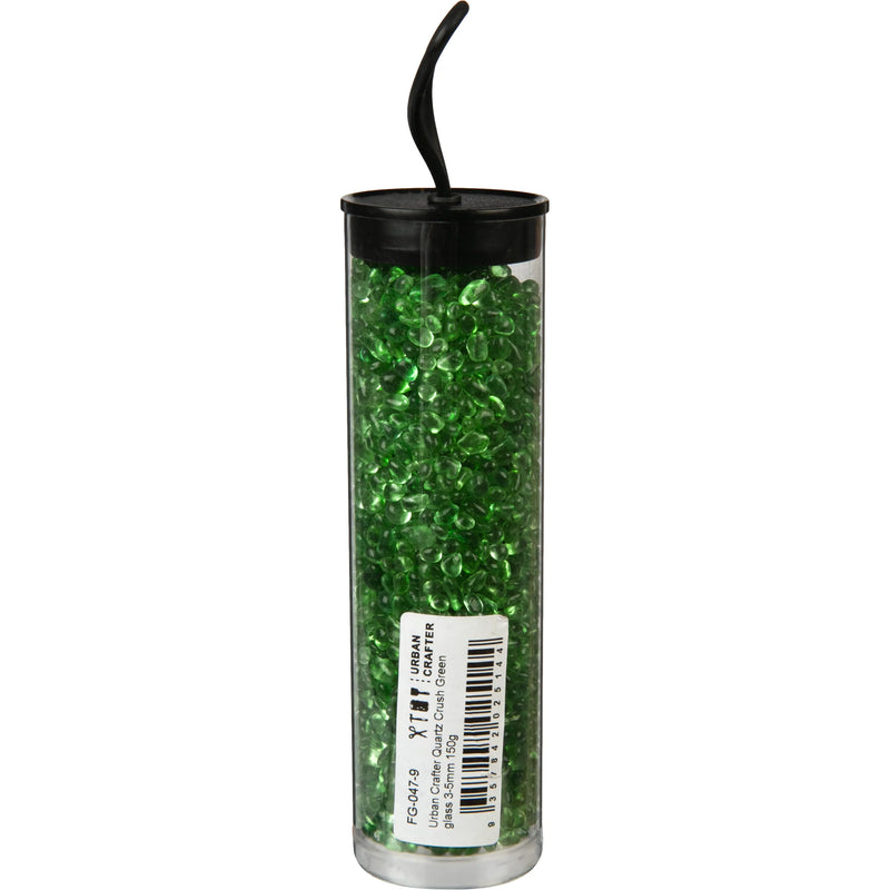 Urban Crafter Quartz Crush  Green glass 3-5mm 150g