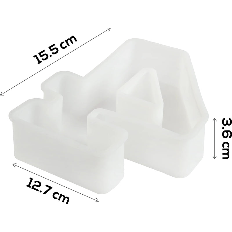 Urban Crafter - Large Number Silicone Mold  - 4 - 16x13.2cm