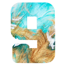 Urban Crafter - Large Number Silicone Mold  - 9 - 16.3x11.8cm