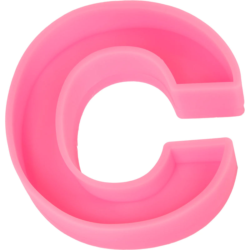 Urban Crafter - Large  Alphabet Silicone Mold  - C - Height:15.2cm