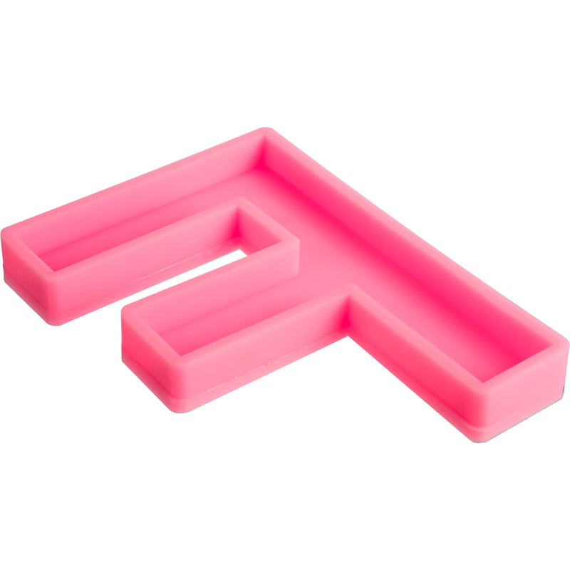 Urban Crafter - Large  Alphabet Silicone Mold  - F -Height:15.2cm
