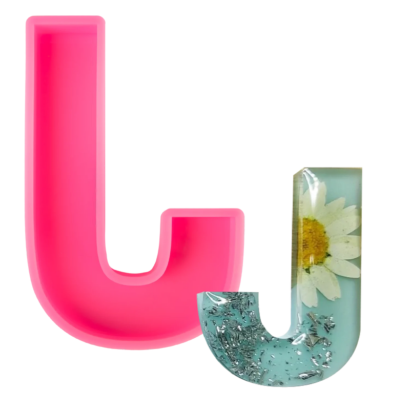 Urban Crafter - Large  Alphabet Silicone Mold  - J -Height:15.2cm