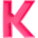 Urban Crafter - Large  Alphabet Silicone Mold  - K -Height:15.2cm
