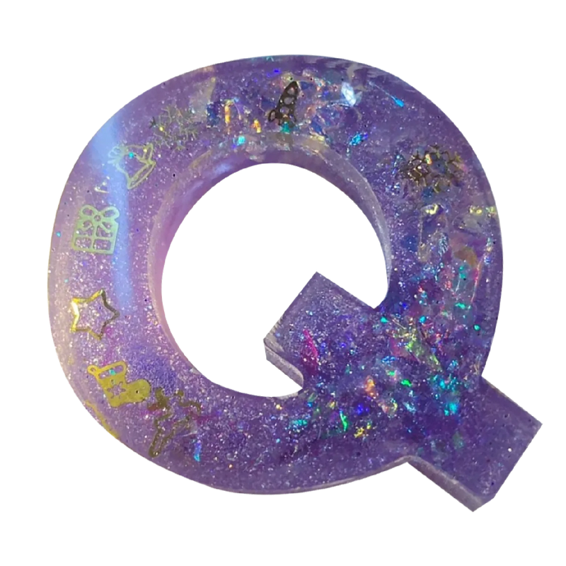 Urban Crafter - Large  Alphabet Silicone Mold  - Q -Height:15.2cm