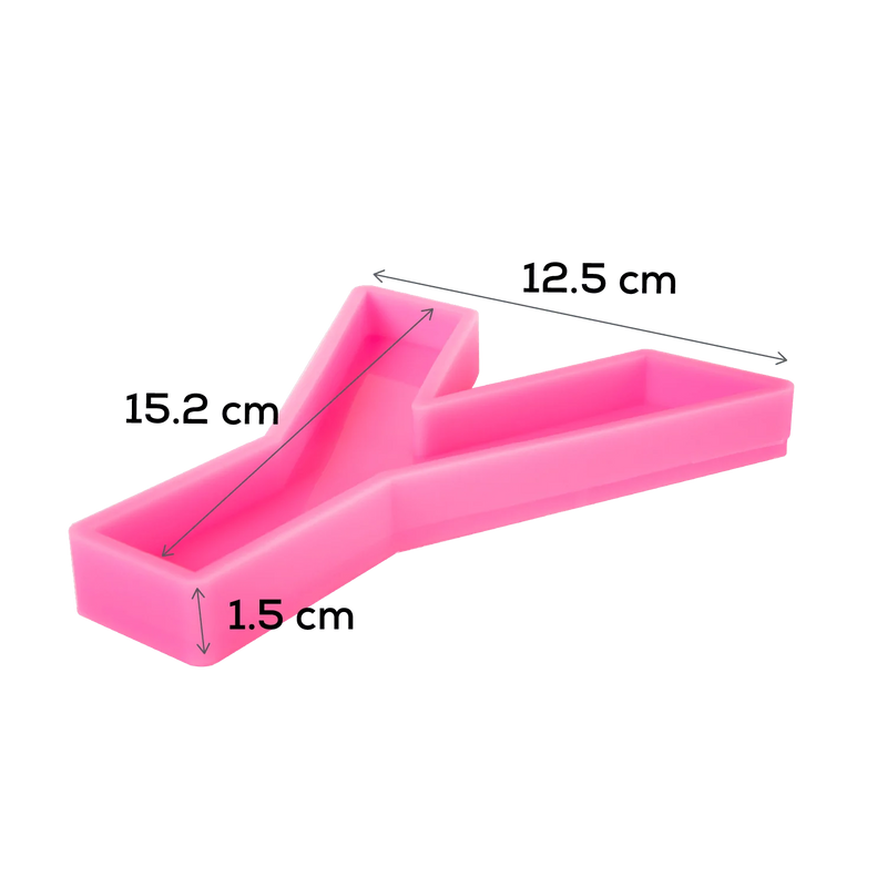 Urban Crafter - Large  Alphabet Silicone Mold  - Y -Height:15.2cm