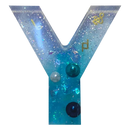 Urban Crafter - Large  Alphabet Silicone Mold  - Y -Height:15.2cm