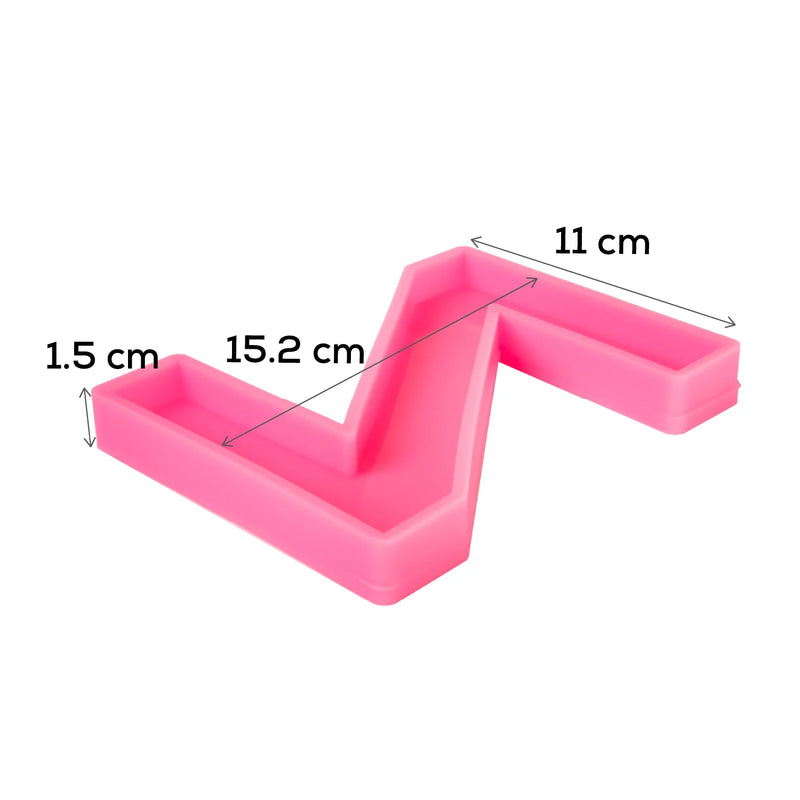 Urban Crafter - Large  Alphabet Silicone Mold  - Z -Height:15.2cm
