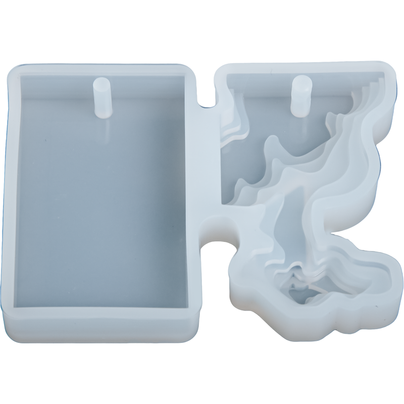 Urban Crafter Silicone Beach Topographic Pendant Mould-Square