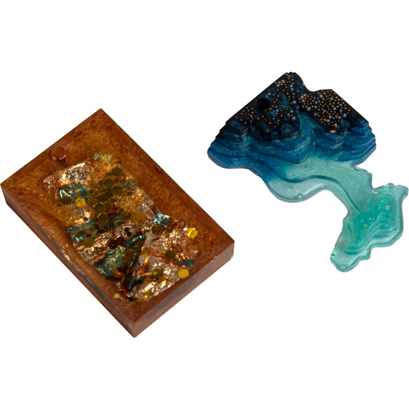 Urban Crafter Silicone Beach Topographic Pendant Mould-Square