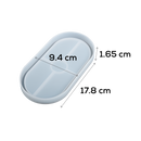 Urban Crafter Silicone Mould Oval Dish-Clear