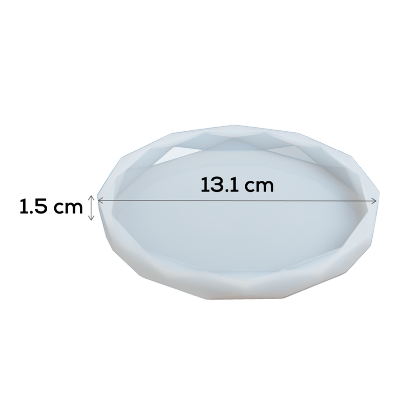 Urban Crafter Silicone Coaster Mould-Diamond Round, Large