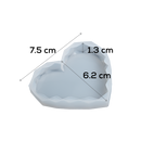 Urban Crafter Silicone Mould-Diamond Heart, Small