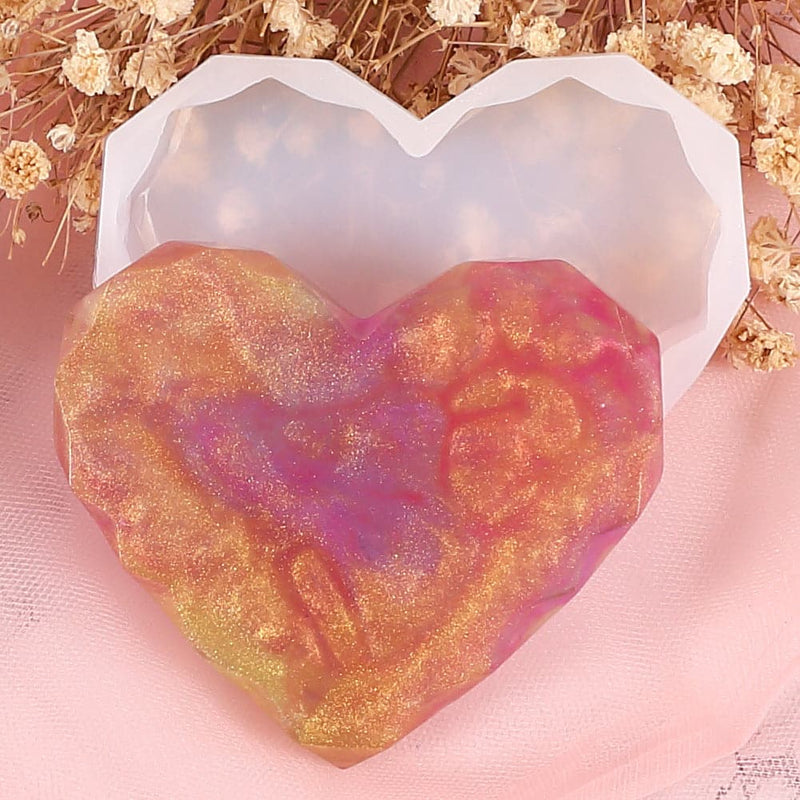 Urban Crafter Silicone Mould-Diamond Heart, Small