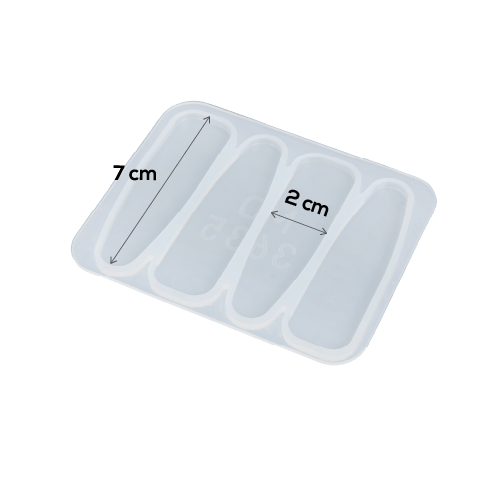 Urban Crafter Hair Clip Mould-Solid Shapes