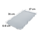 Urban Crafter Silicone Mould Tray-Large Geode Rectangle Platter