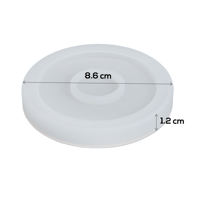 Urban Crafter Small Round Edge Coaster Mould