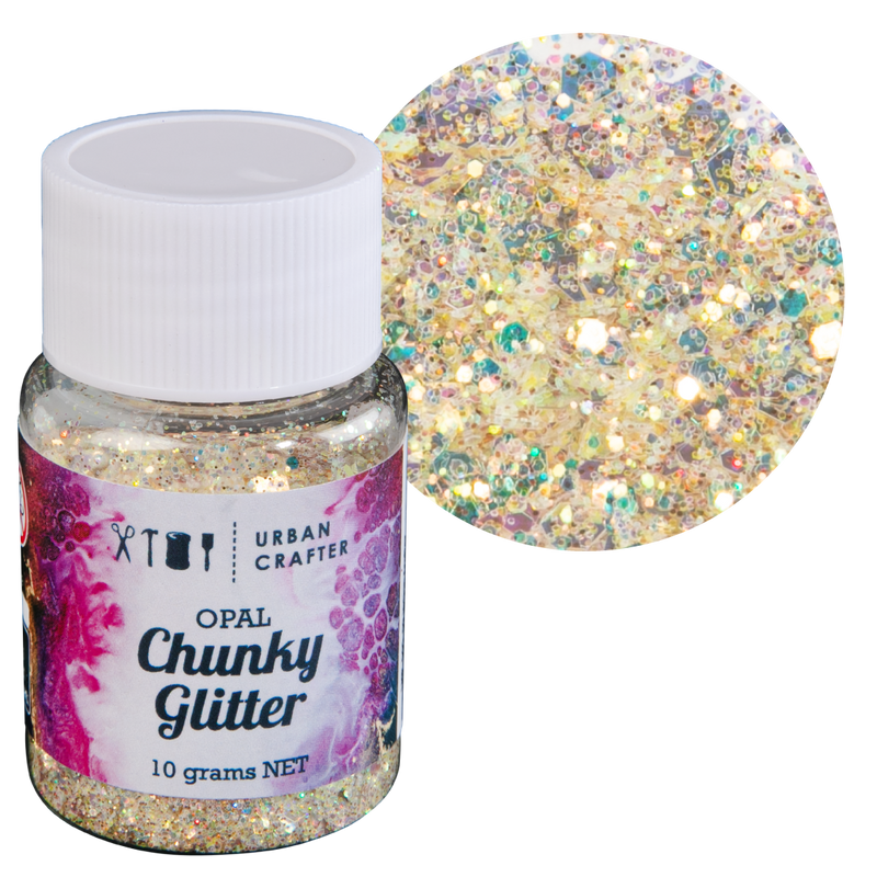 Urban Crafter Mixology Opal Chunky Glitter-Green Opal 10g