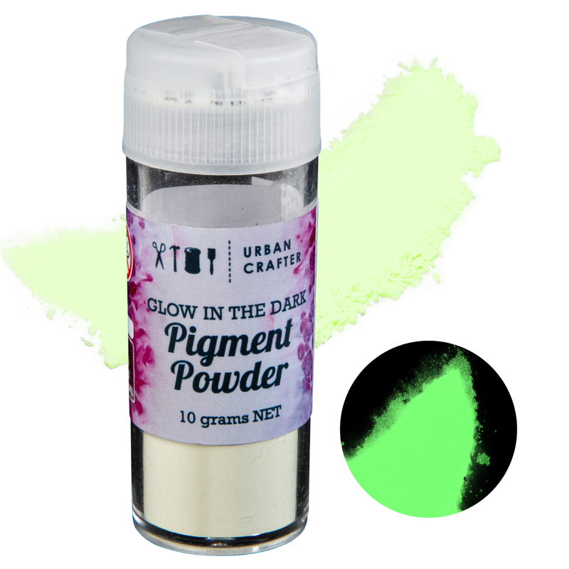 Urban Crafter Glow In The Dark Pigment-Yellow Green 10g