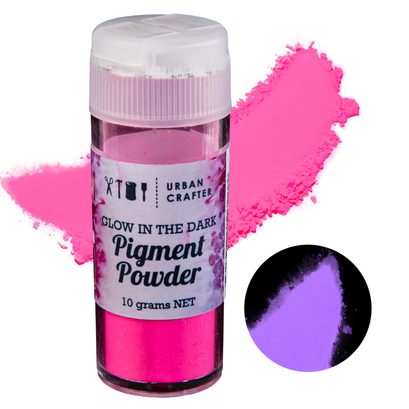 Urban Crafter Glow In The Dark Pigment-Fuchsia 10g