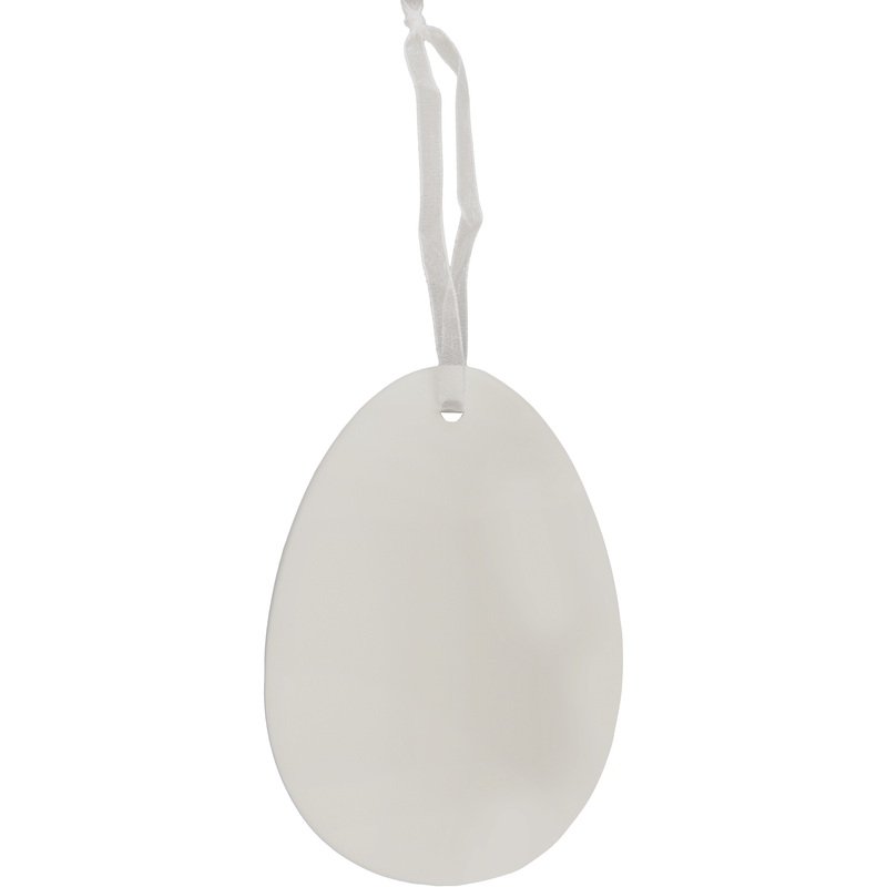 Art Star Easter Hanging Ceramic Egg Blank 8.3x12cm