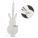 Art Star Easter Hanging Ceramic Bunny Blank 6.1x12.5cm