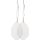 Art Star Easter Hanging Clear Acrylic Egg Blank 5.3x8cm (2 Pack)