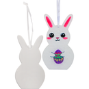 Art Star Easter Hanging Clear Acrylic Bunny Blank 6.7x12.1cm