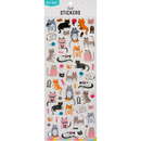 Light Gray Art Star Foil Stickers Crazy Cats (30 Stickers) Paper Craft