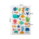 Light Gray Art Star PVC Stickers Under the Sea (21 Stickers) Paper Craft