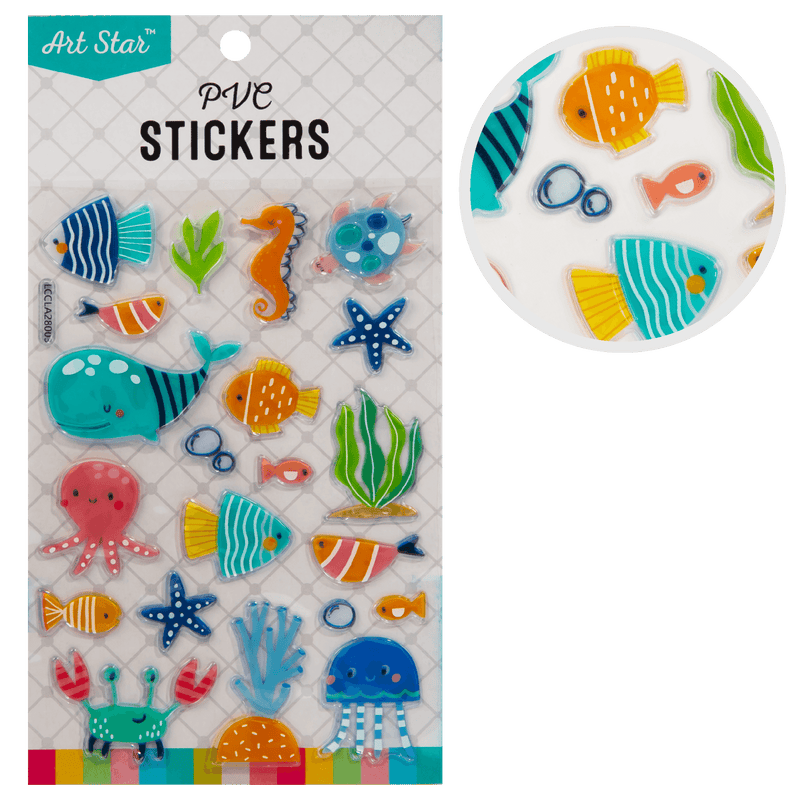 Art Star PVC Stickers Under the Sea (21 Stickers)