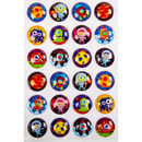 Dark Slate Gray Art Star 3D Bubble Stickers Space Adventures (24 Stickers) Paper Craft