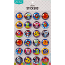 Gray Art Star 3D Bubble Stickers Space Adventures (24 Stickers) Paper Craft