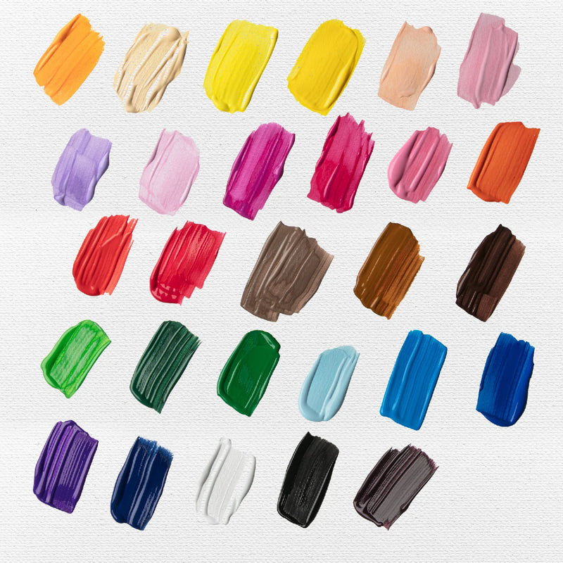 The Art Studio Acrylic Paint 59ml Bottles 28 Piece Bulk Pack