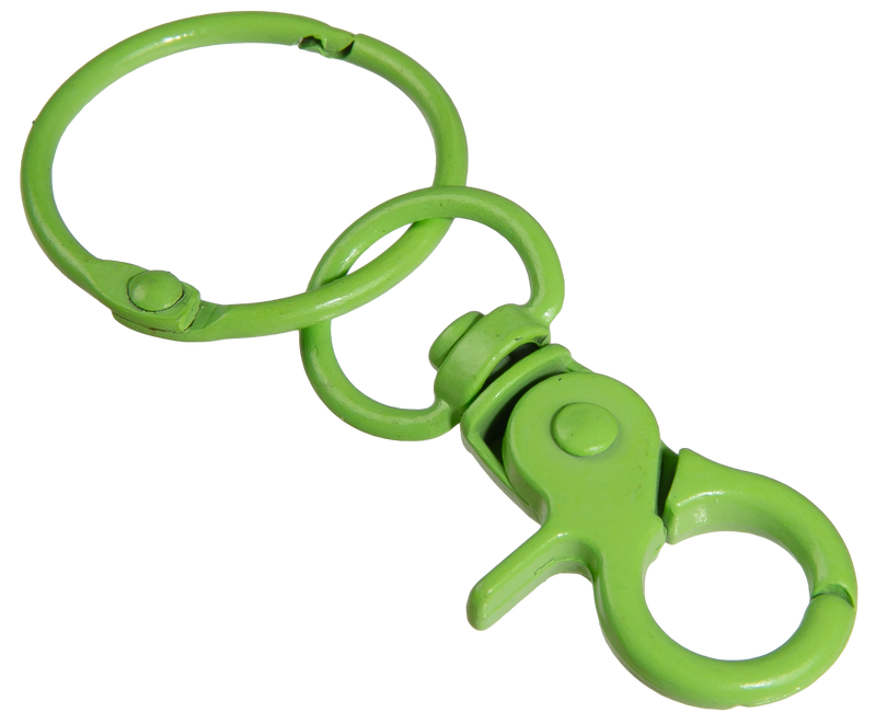 Yellow Green Urban Crafter Lobster Clasp Keyring With Hook 5 Pack Green Resin Craft