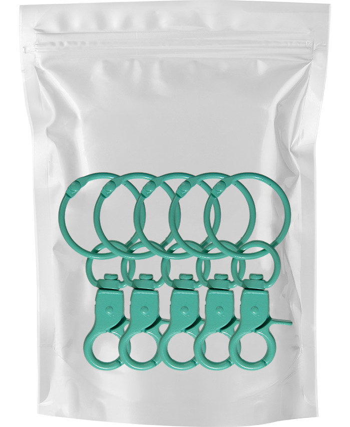 Light Gray Urban Crafter Lobster Clasp Keyring With Hook 5 Pack Sage Green Resin Craft