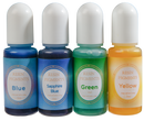 Urban Crafter Resin Pearlescent   Dye 10ml (4 Pieces) for Epoxy Resin Sapphire, Blue, Yellow, Green
