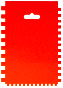 Red Urban Crafter Texture Spreader Tool with 4mm, 6mm, 8mm Notches All Resin Craft Supplies