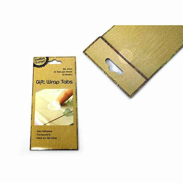 Dark Khaki Krafters Korner Self Adhesive Gift Wrap Tabs 210 Pack Gift Bags and Recloseable Bags