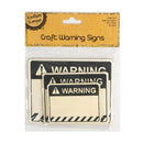 Wheat Krafters Korner Wooden Craft Warning Signs 3 Pack Kids Wood Craft