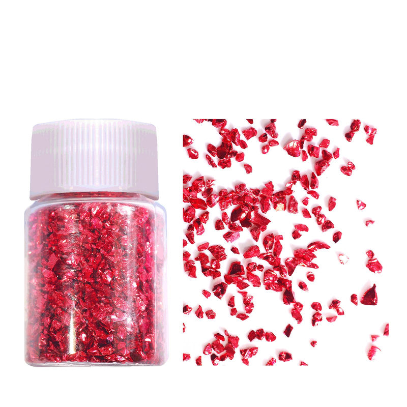 Urban Crafter 001 Multi Colour Mix Glitter Glass-Red 50g