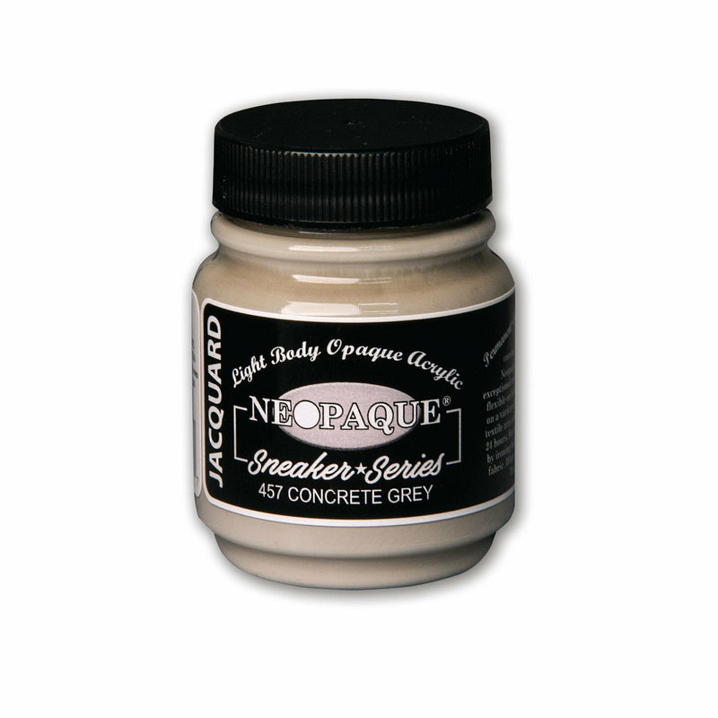 Black Jacquard Neopaque 70ml Concrete Grey Fabric Paints & Dyes