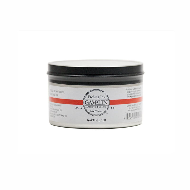 Light Gray Gamblin Napthol Red Etching Ink 454g Printmaking