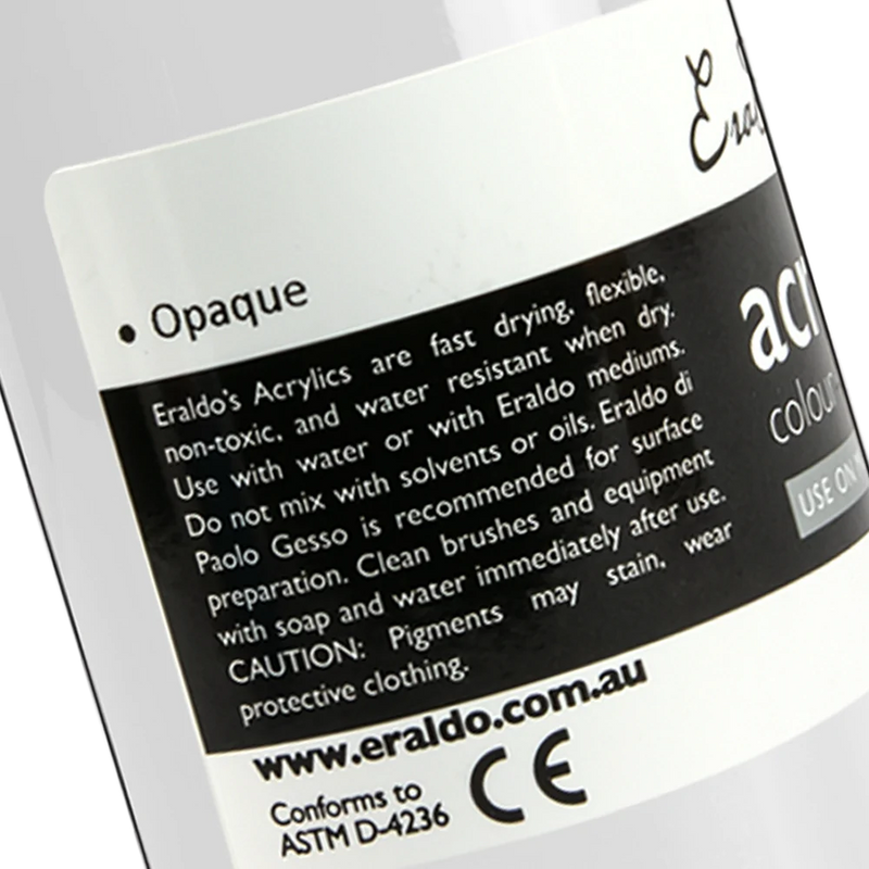 Light Gray Eraldo Di Paolo Acrylic Paint Off White 250ml Acrylic Paints