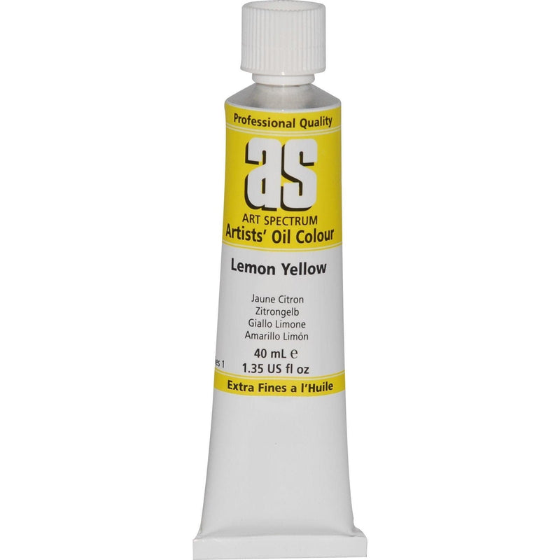 Art Spectrum Oil Paint 40mL Lemon Yellow  S1